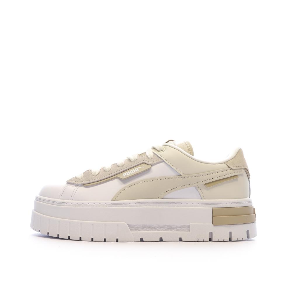 Puma Baskets Écru/Blanc Femme Puma Mayze Crashed Selflove