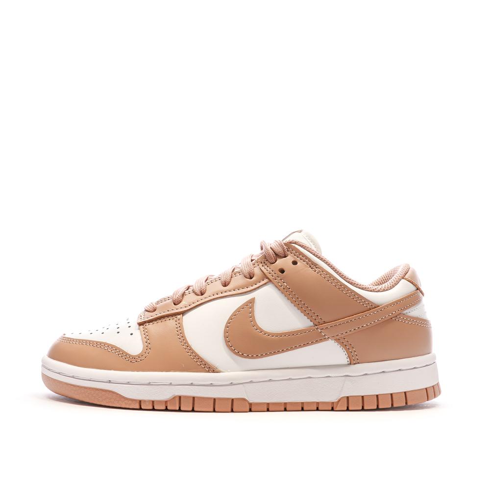 Nike Baskets Rose/Blanche Femme Nike Dunk Low