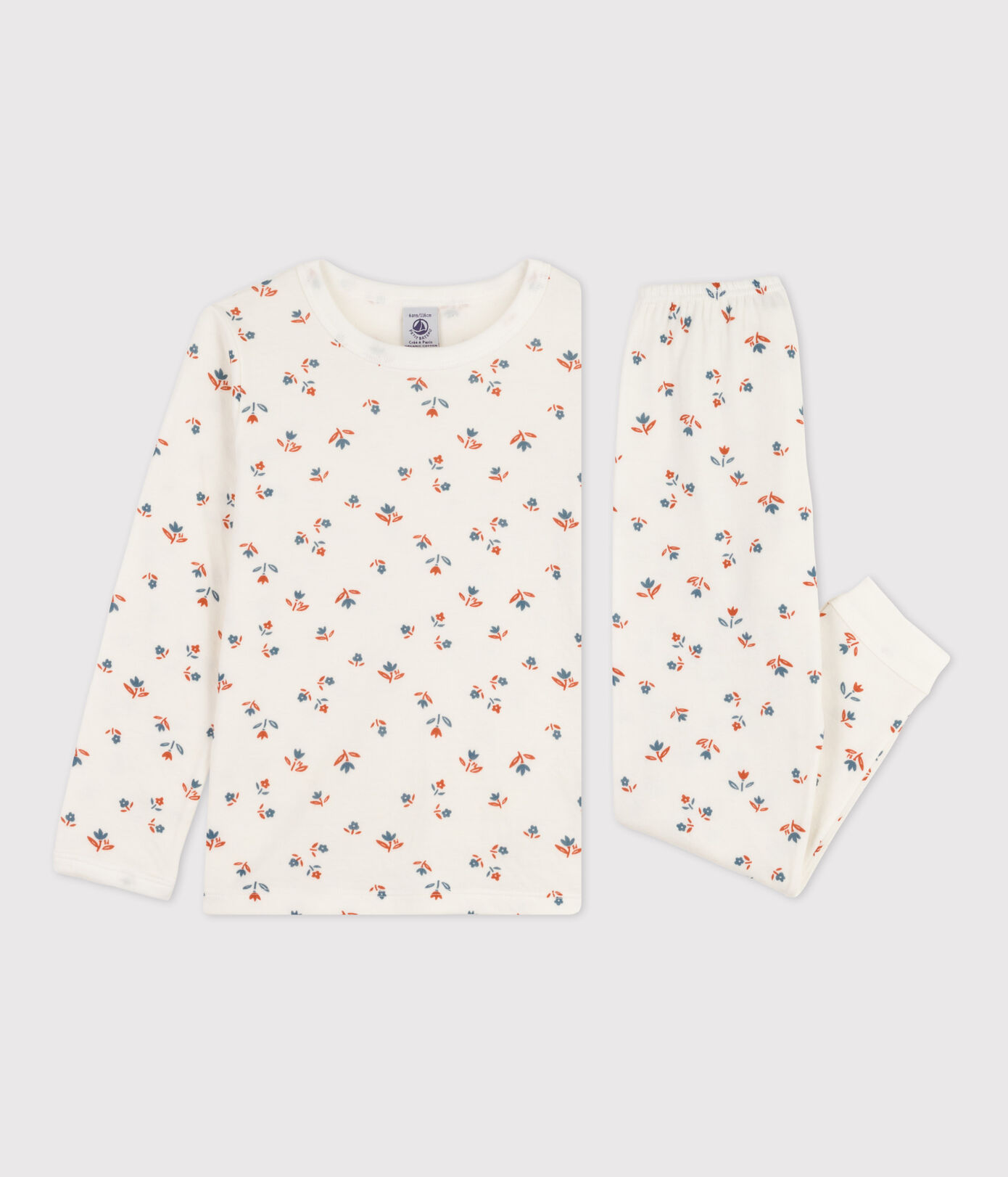 Pyjama fleur petite fille en tubique