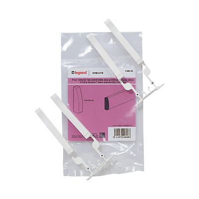Embouts pour plinthe CELIANE Déco blanc 82 x 12,5 mm Legrand