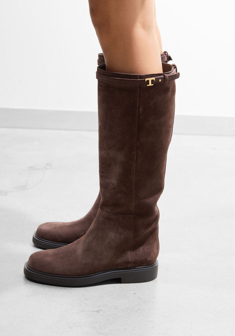 bruine tod's hoge laarzen xxw20l0jm50