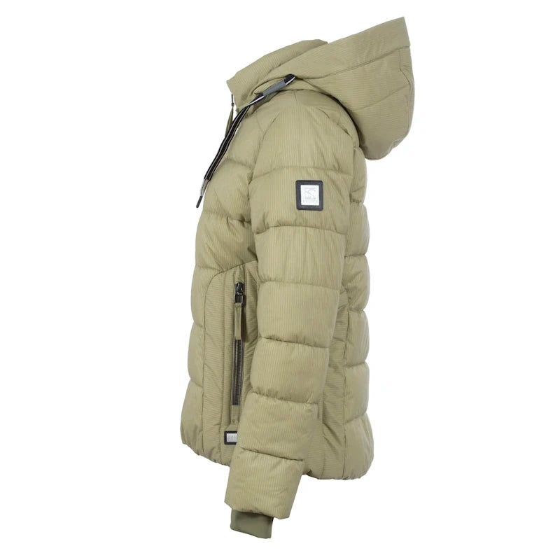 Soquesto Gewatteerde Winterjas met  Capuchon Light Evergreen