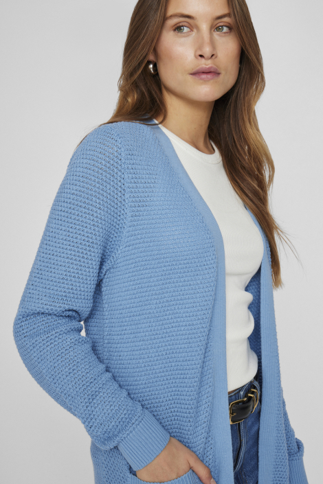 Vila blauwe dames vest