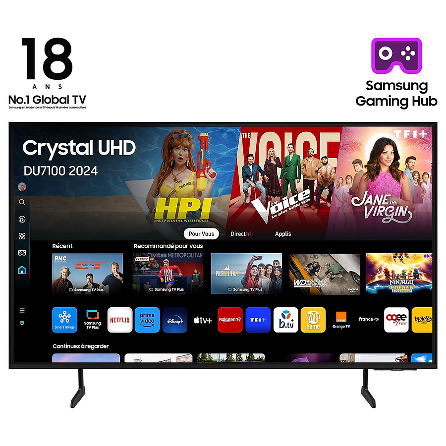 SAMSUNG TU43DU7100K - TV LED 4K UHD HDR - 108 cm
