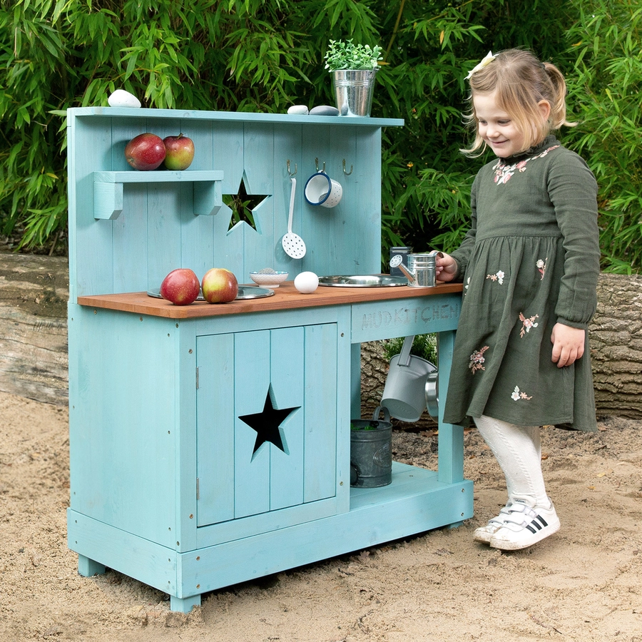 MUDDY BUDDY® Matschküche Adventurer Star, petrolblau