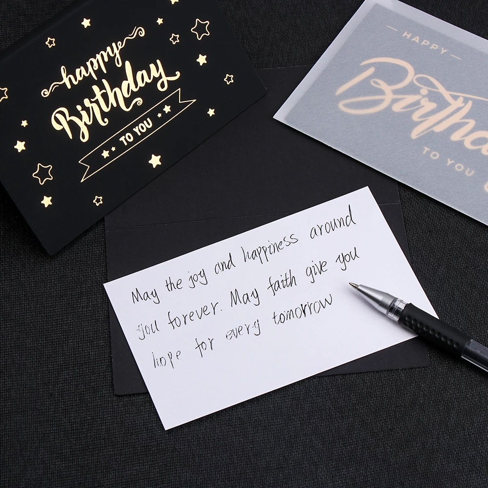 (125x78mm) Glückwunschkarte Geburtstags Doppelkarte inkl. Sticker   Umschlag - Happy Birthday (Geschenke)