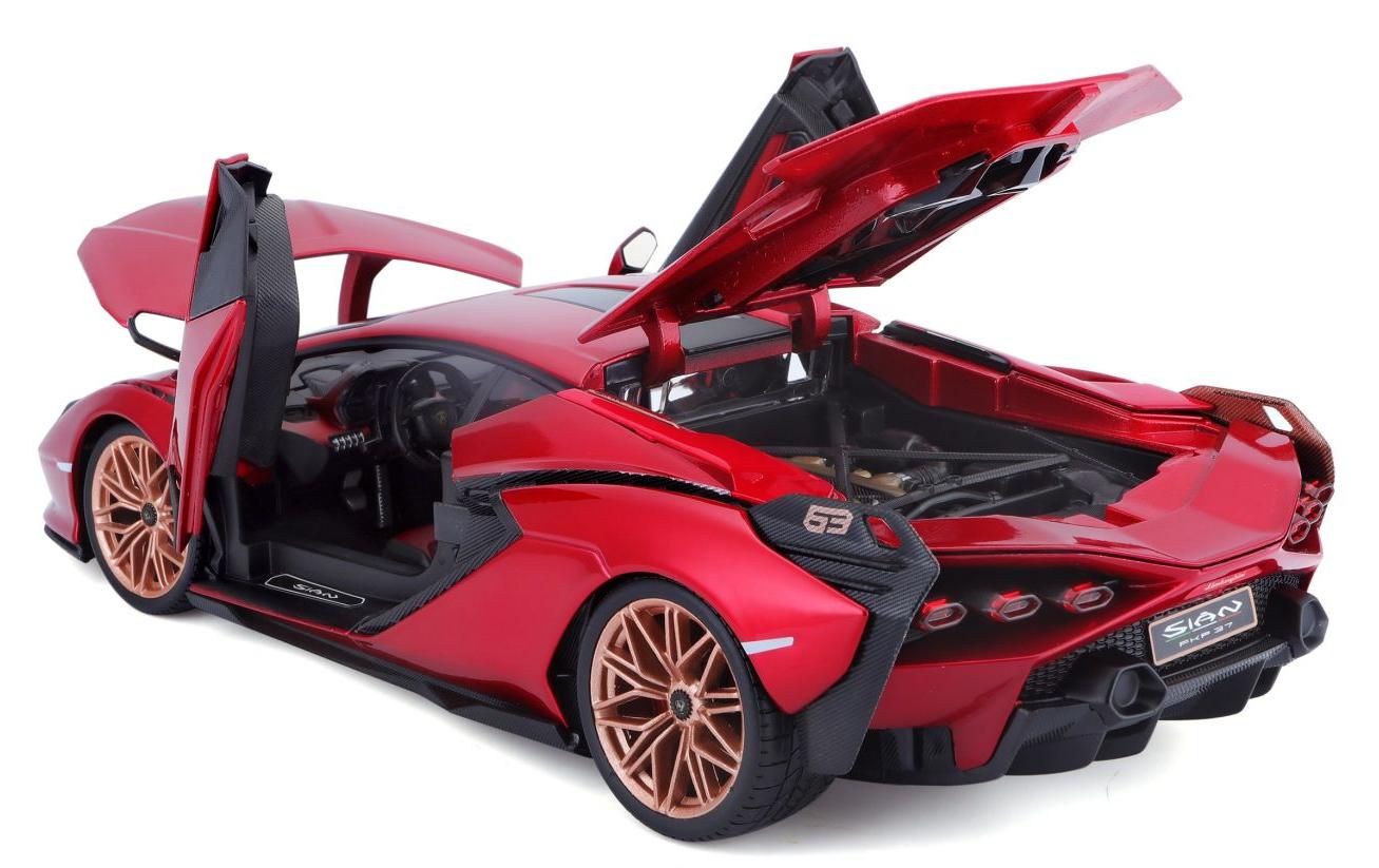 Lamborghini Sian FKP 37 Rot 1:18Sammlermodell im Massstab 1:18