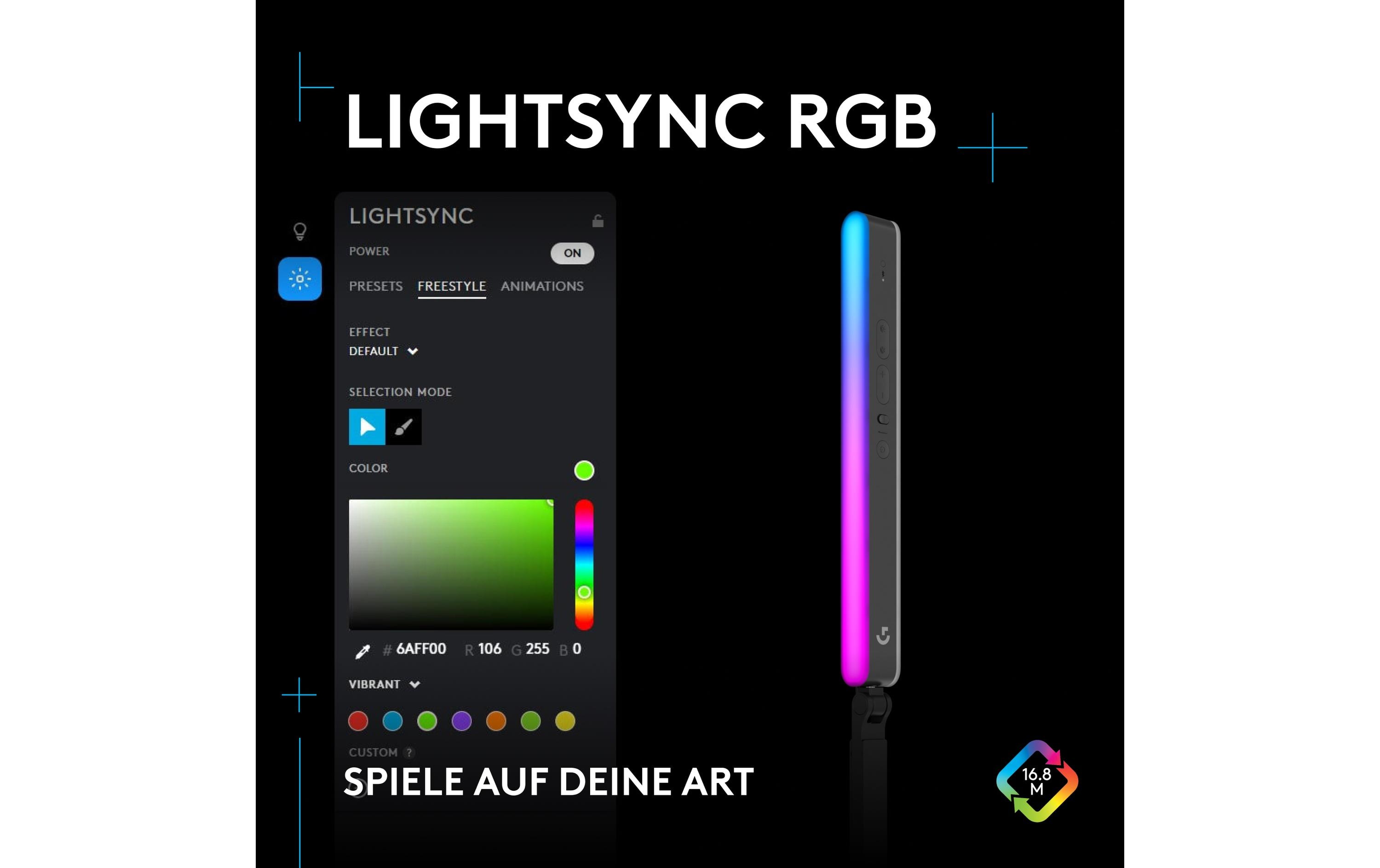 Litra Beam LX<br>Doppelseitiges RGB-Streaming-Hauptlicht
