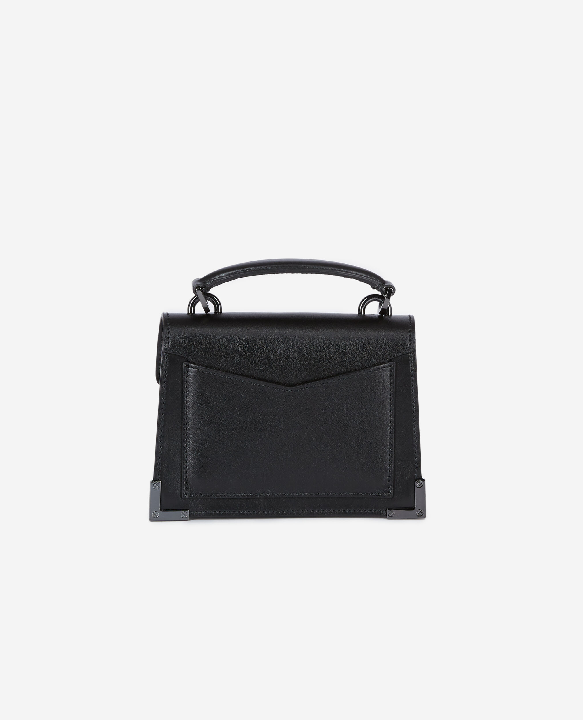 Sac Emily nano en cuir noir