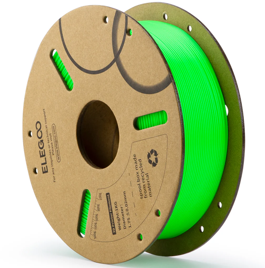 Elegoo  PLA Neon Green, 1,75 mm / 1000 g    Anfängerfreundliches PLA in Neon Grün