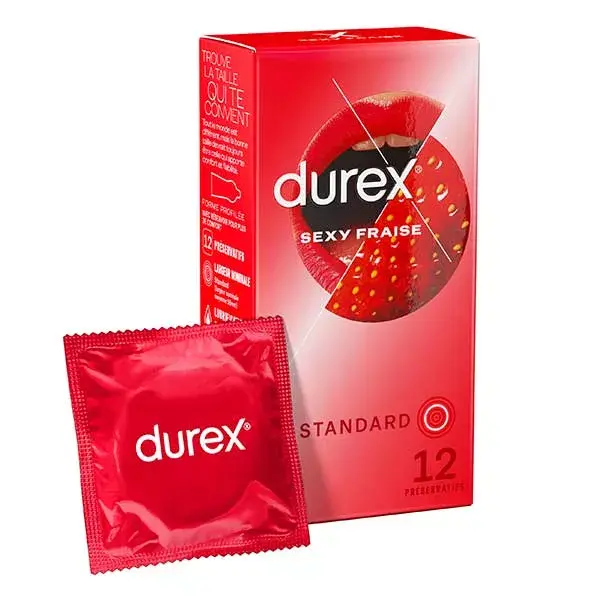 Camisinhas Durex Sexy Strawberry - 12 Camisinhas Perfumadas