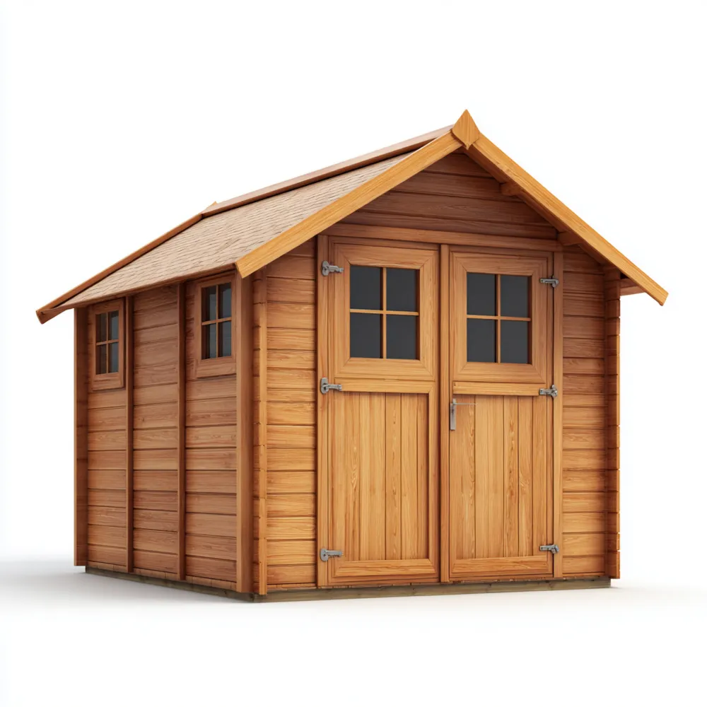 Holz Geräteschuppen 200x300x250 cm – Naturfarbe – Wetterfest