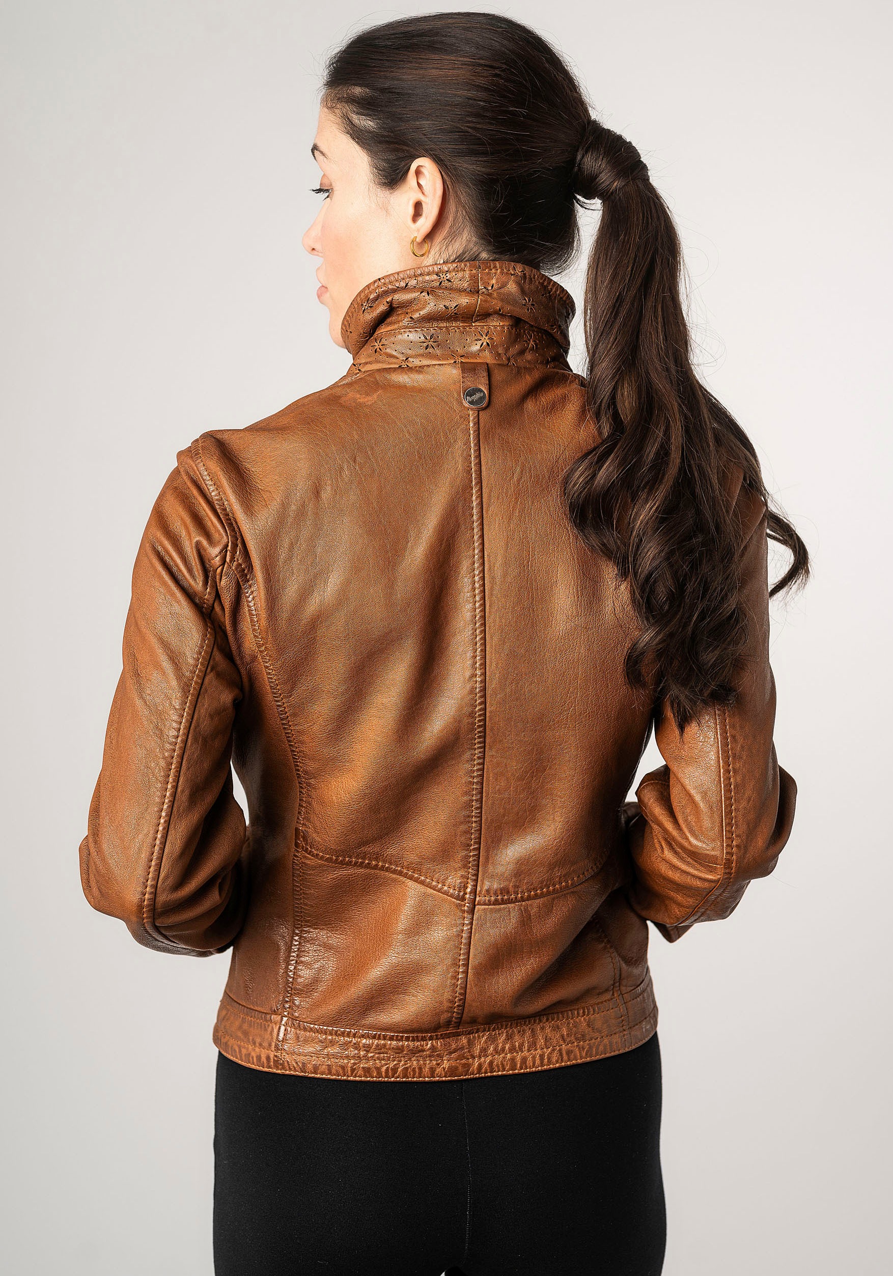 Mauritius Lederjacke »MWWalli« mit Stehkragen