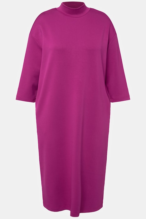 Sweatkleid, Stehkragen, 3/4-Arm, Taschen, Modalmix