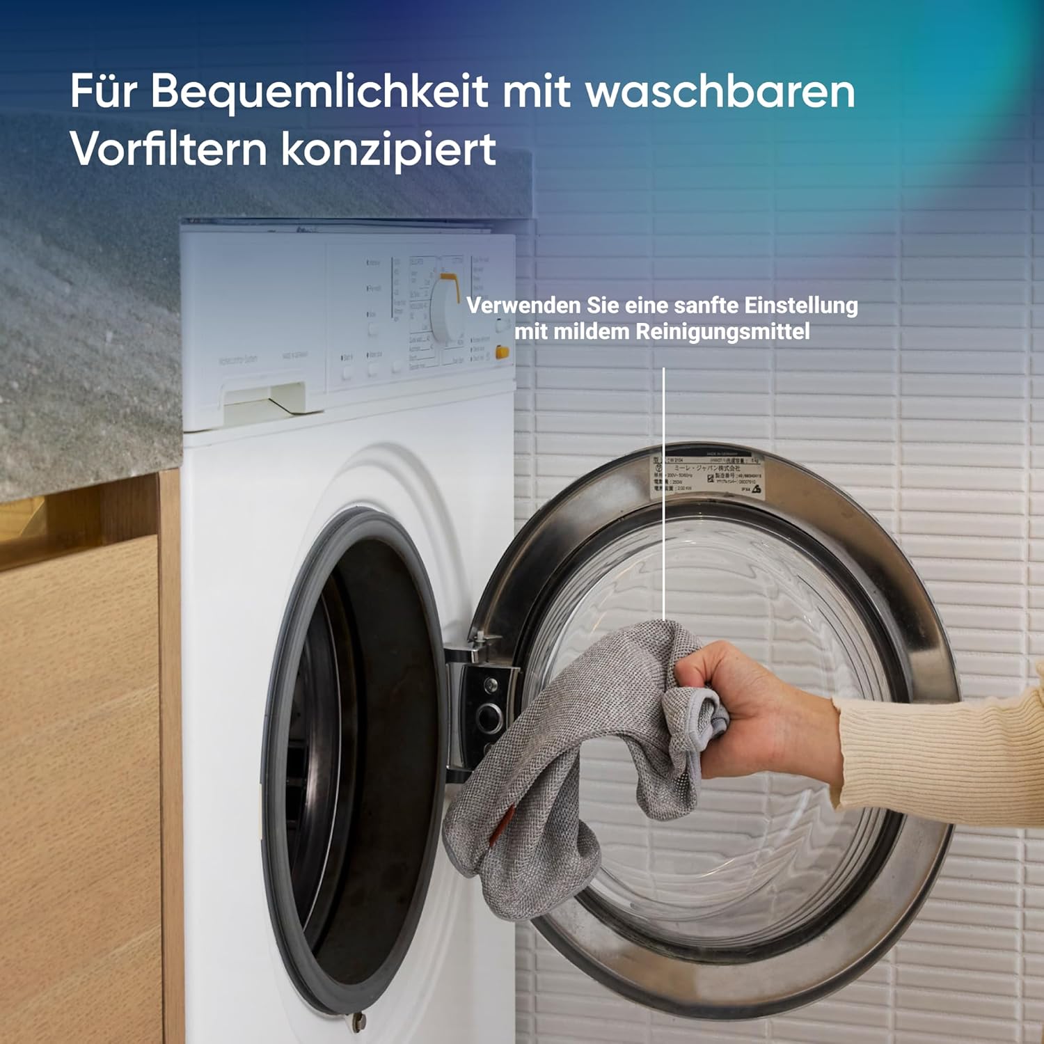 BLUEAIR Blue Signature Luftreiniger für große Räume – Leise & Smart bis 154m² | HEPASilent Technologie | Entfernt Allergene, Tierhaare, Rauch, Staub & Schimmel