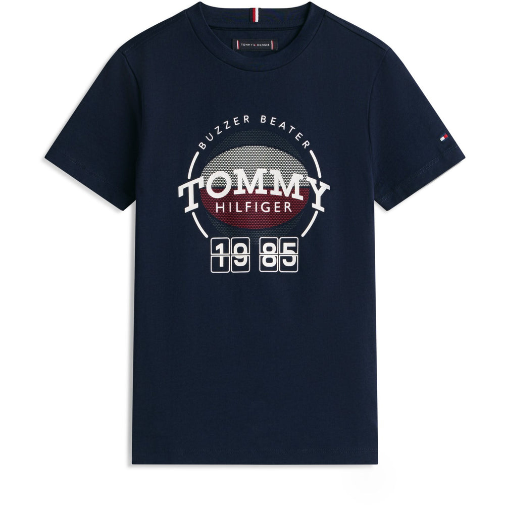 Køb Tommy Hilfiger Dark Night Navy Basketball Graphic T-Shirt