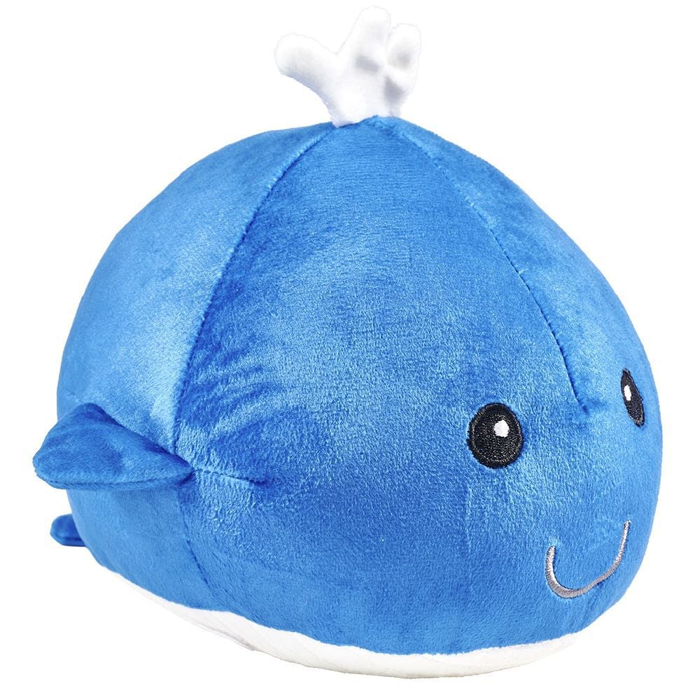 Peluche Baleine Ø20 cm bleu pétrole
