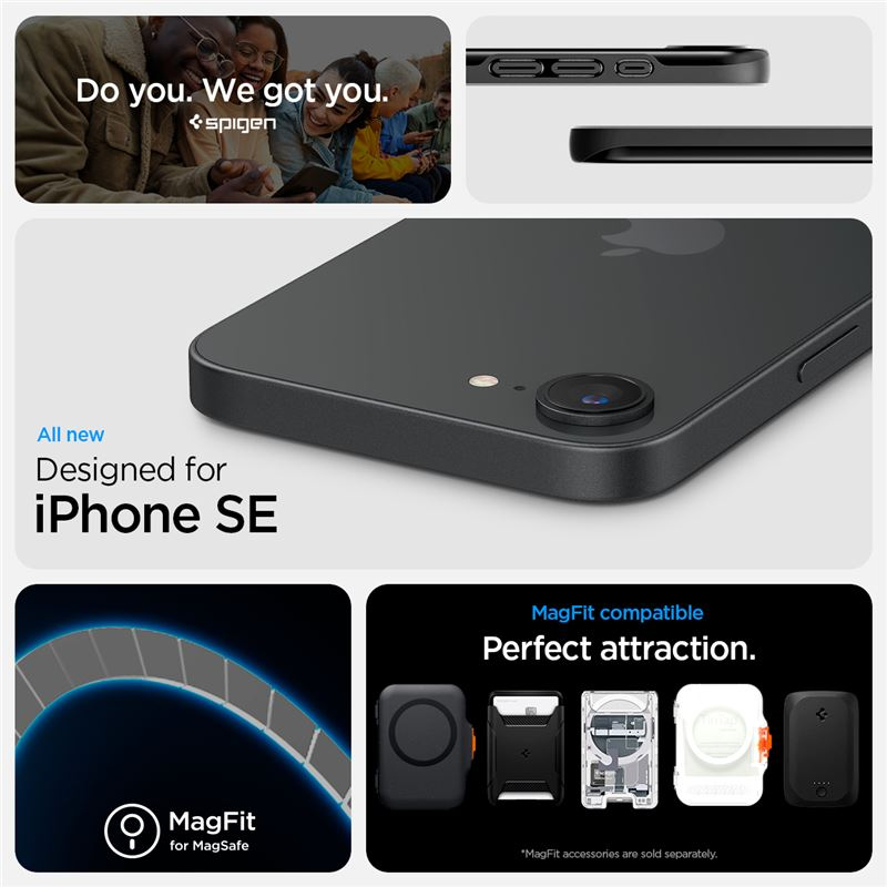 iPhone 16e Thin Fit MagSafe Case Hülle (ACS09135) - Schwarz