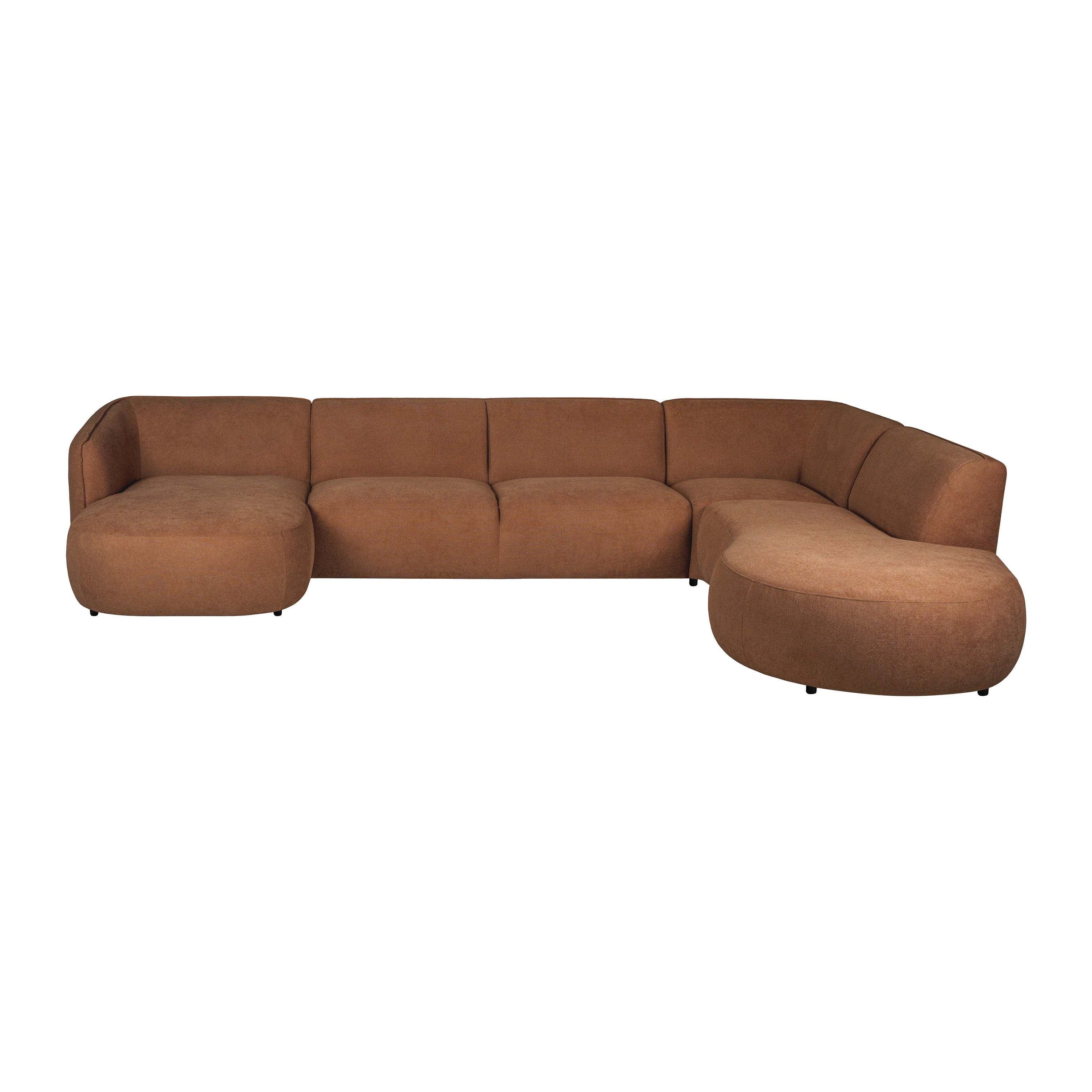 by fonQ Soft U-bank Rechts - Micro Chenille - Terra