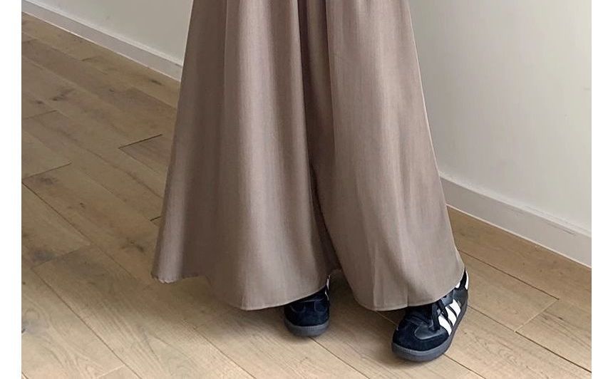 Metticus - Hoge taille effen maxi A-lijn rok