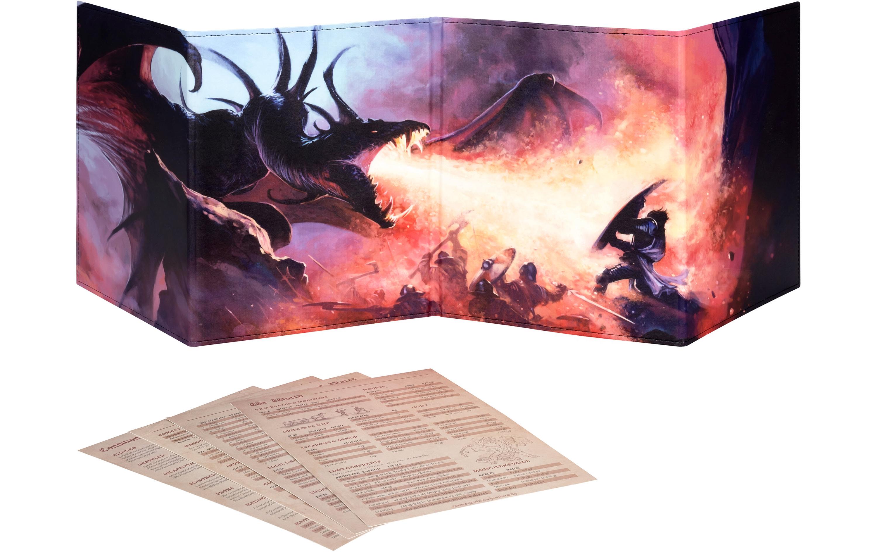 Sichtschirm DracheSpieltrenner für den Dungeon Master