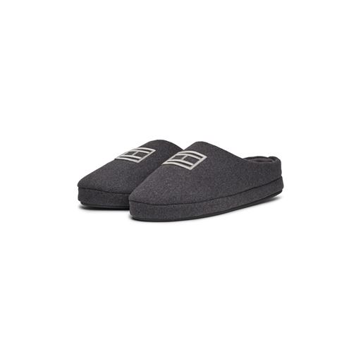 Tommy Hilfiger Flag Hjemmesko, Dark Ash, 43/44