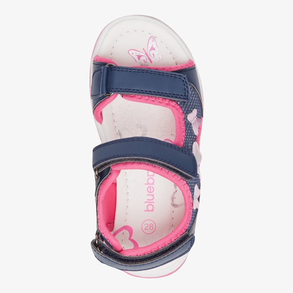 Blue Box meisjes sandalen met vlinder blauw