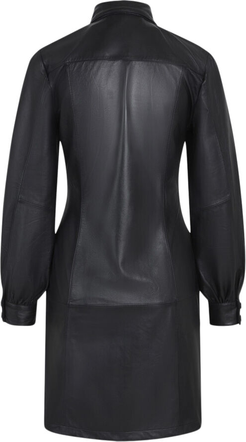 Bruuns Bazaar SoftyBBZadene leather dress Black