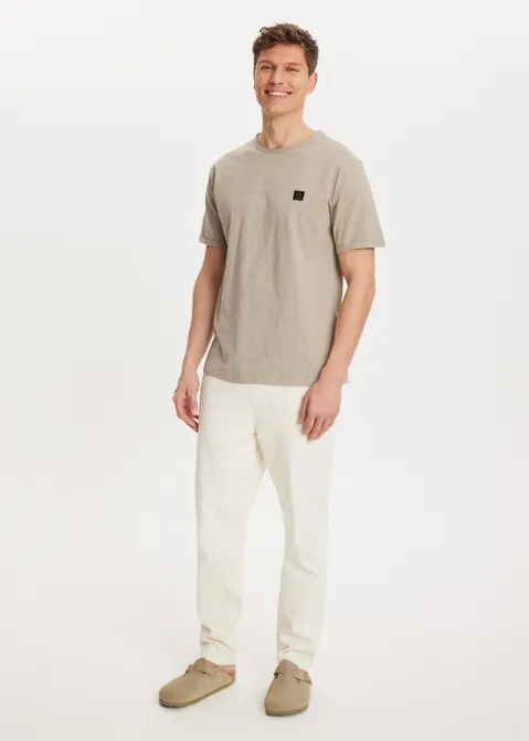 T-shirt met logo bruin (TAU.M)