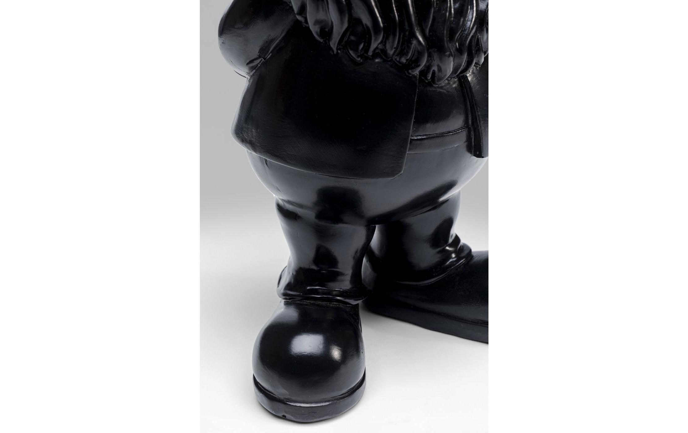 Dekofigur Zwerg Stehend 30 cm, Schwarz/GoldDeko Figur