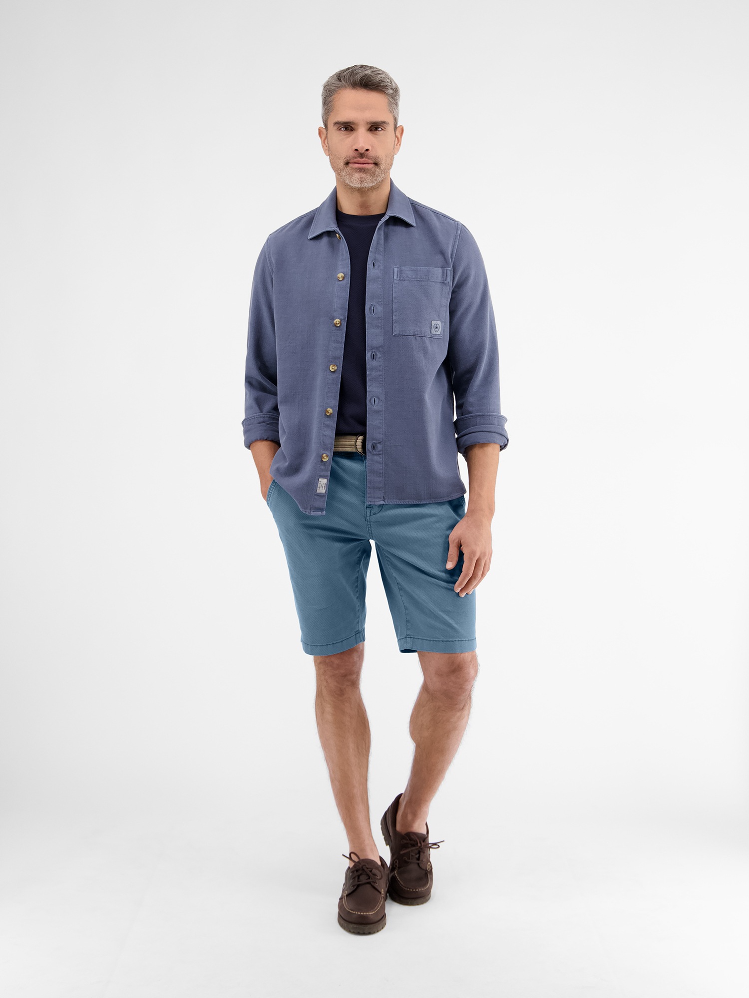 LERROS Bermudas »LERROS Chino-Bermuda mit Gürtel«