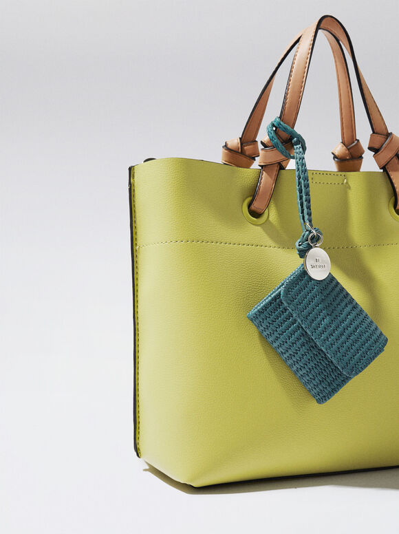 Bolsa Everyday Shopper com Pingente - Amarela