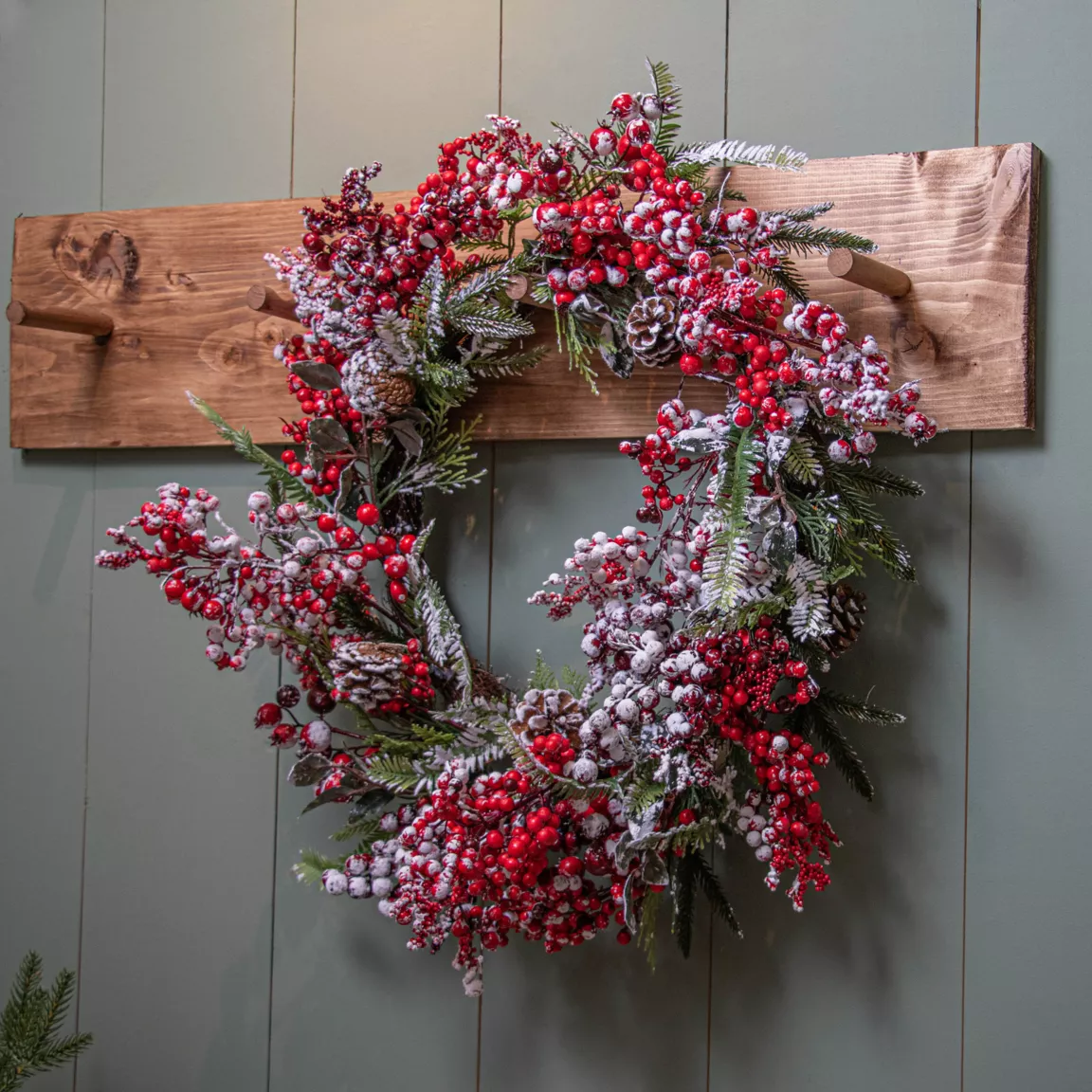 Couronne de Noël (D40 cm) Epinea Vert enneigé
