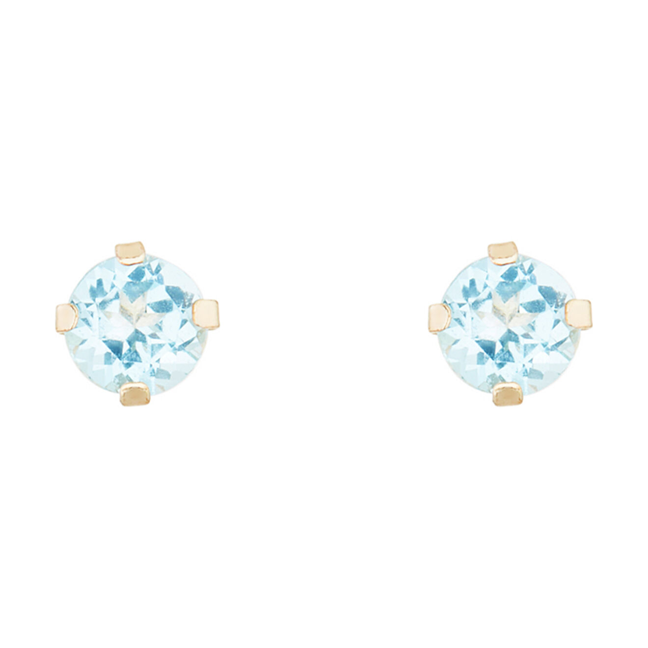 Instant d'Or Boucles d'oreilles Puces Topaze 0.17 ct or jaune