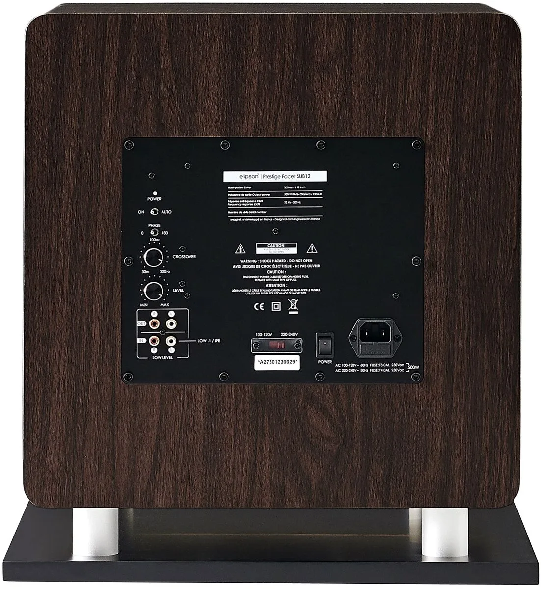 Elipson Prestige Facet Sub12 Noyer Caissons de basses