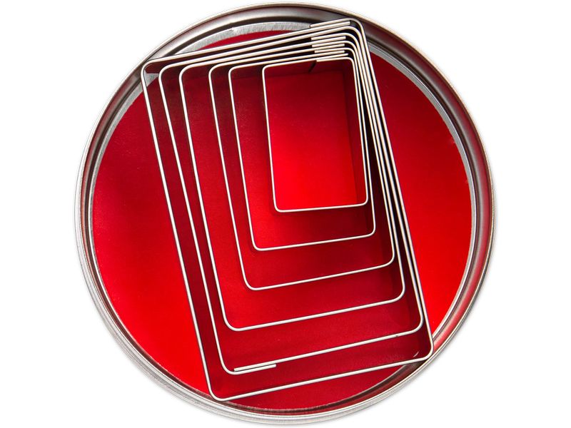 Städter Guetzli-Ausstecher Geometrische Figur, 6-teiliges S Ausstecherformen