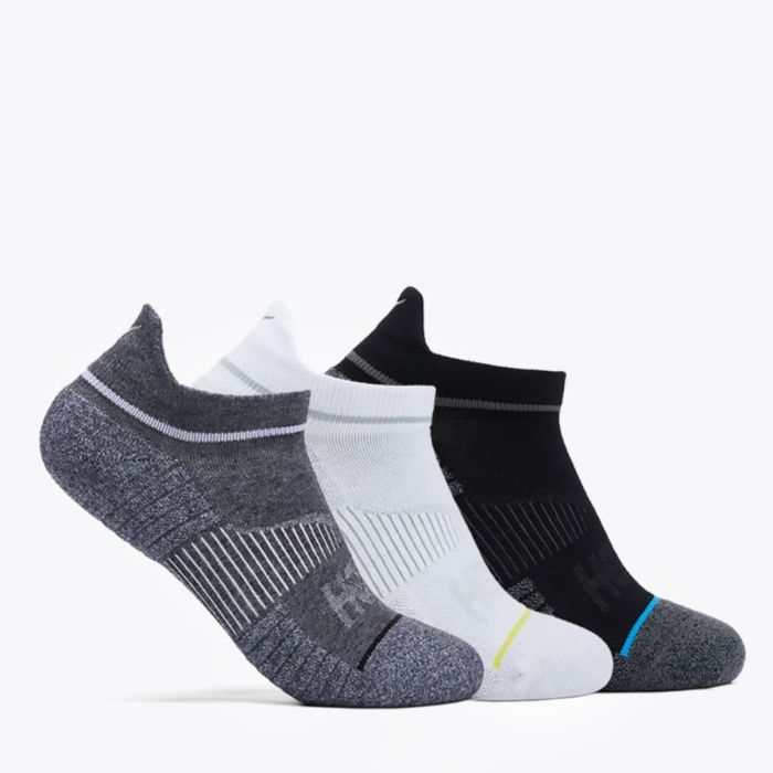 Hoka Unisex Strømper No-Show Run Socks 3-Pack Sort