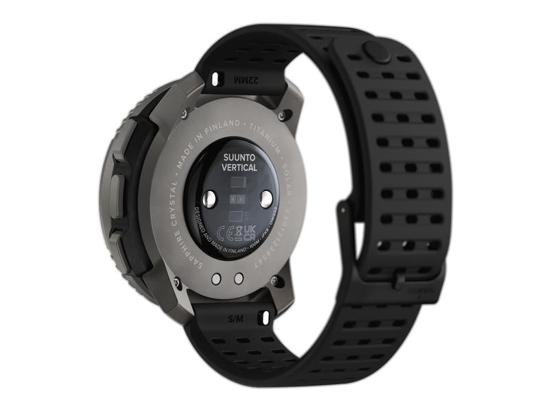 SUUNTO Sportuhr Vertical Titanium Solar Schwarz Abenteuer-Uhr für Outdoor-Expeditionen mit Solarladung