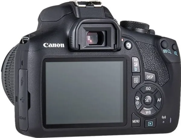 Canon EOS 2000D - Digitalkamera - SLR - 24.1 MP - APS-C - 1080p / 30 fps - 3x optisk zoom EF-S 18-55 mm IS II objektiv - Wi-Fi, NFC
