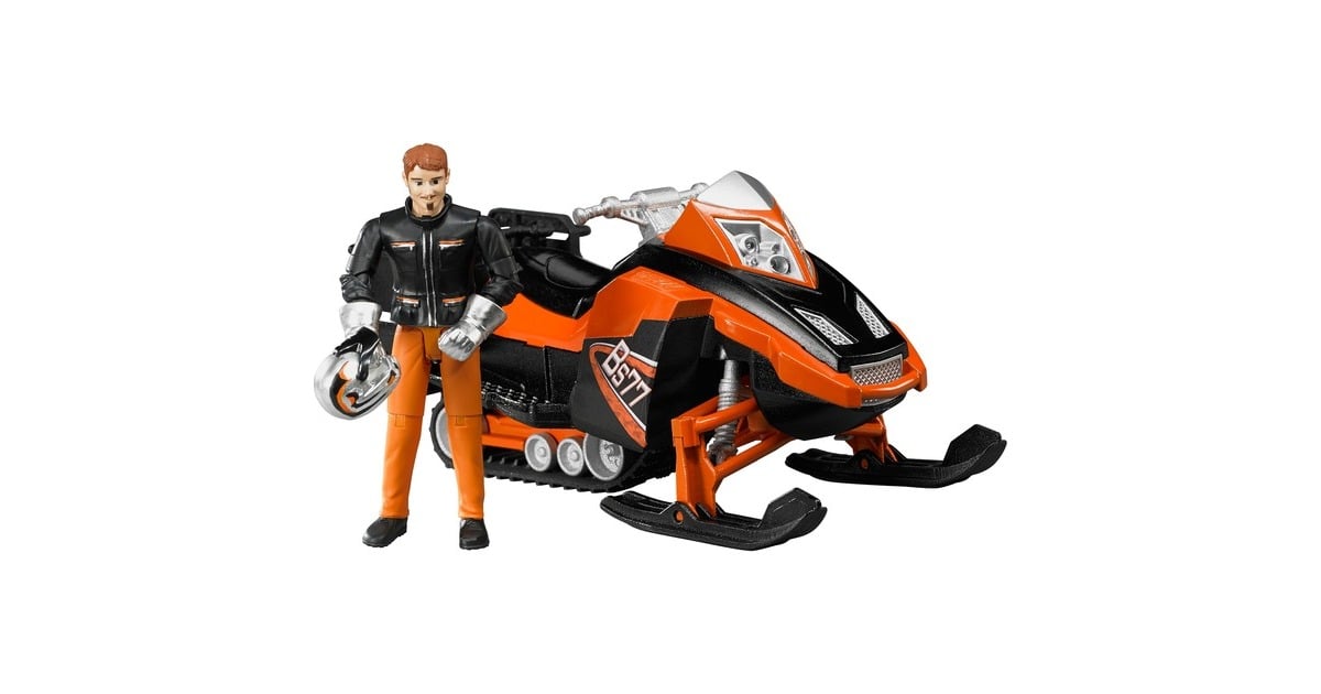 bruderbworld Sneeuwscooter met bestuurder en accessoires Modelvoertuig  (63101)