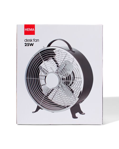 ventilateur de table rétro noir Ø25.8cm