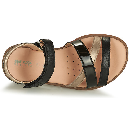 Geox - SANDAL KARLY GIRL - Noir / Doré
