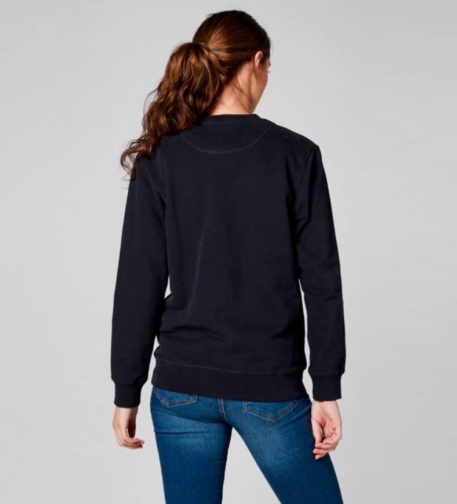 Moletom Helly Hansen com gola redonda e logo HH, azul marinho