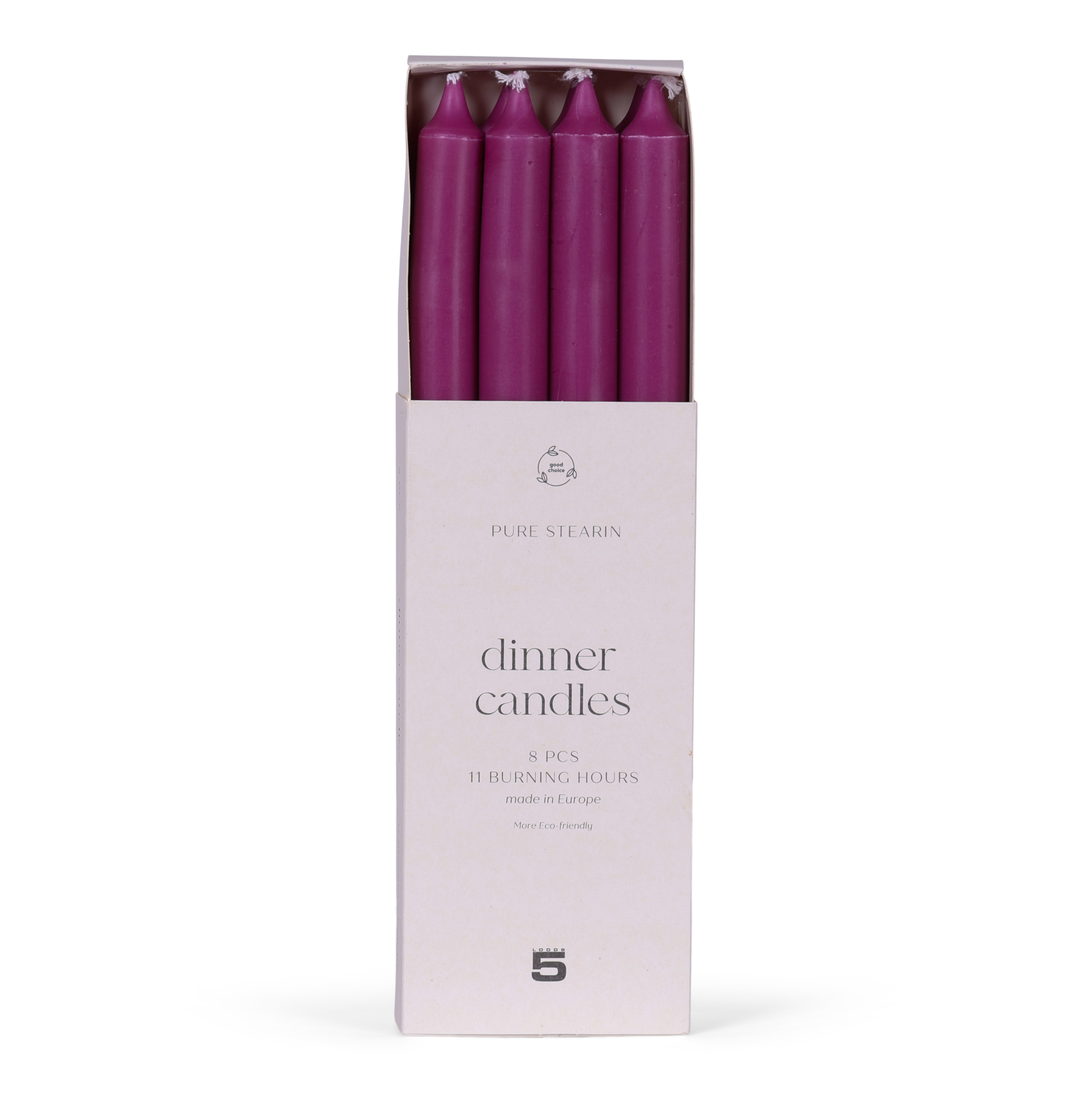 Dinnerkaars purple - set van 8