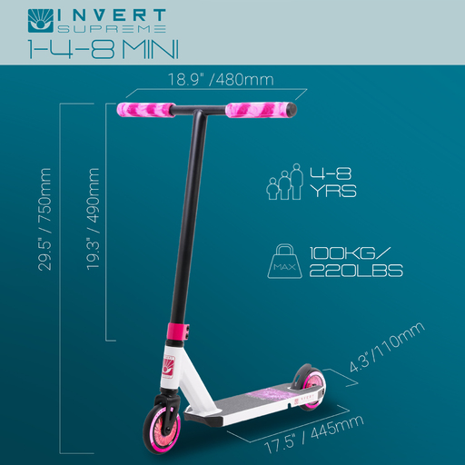 Mini Patinete Acrobático Invert Supreme