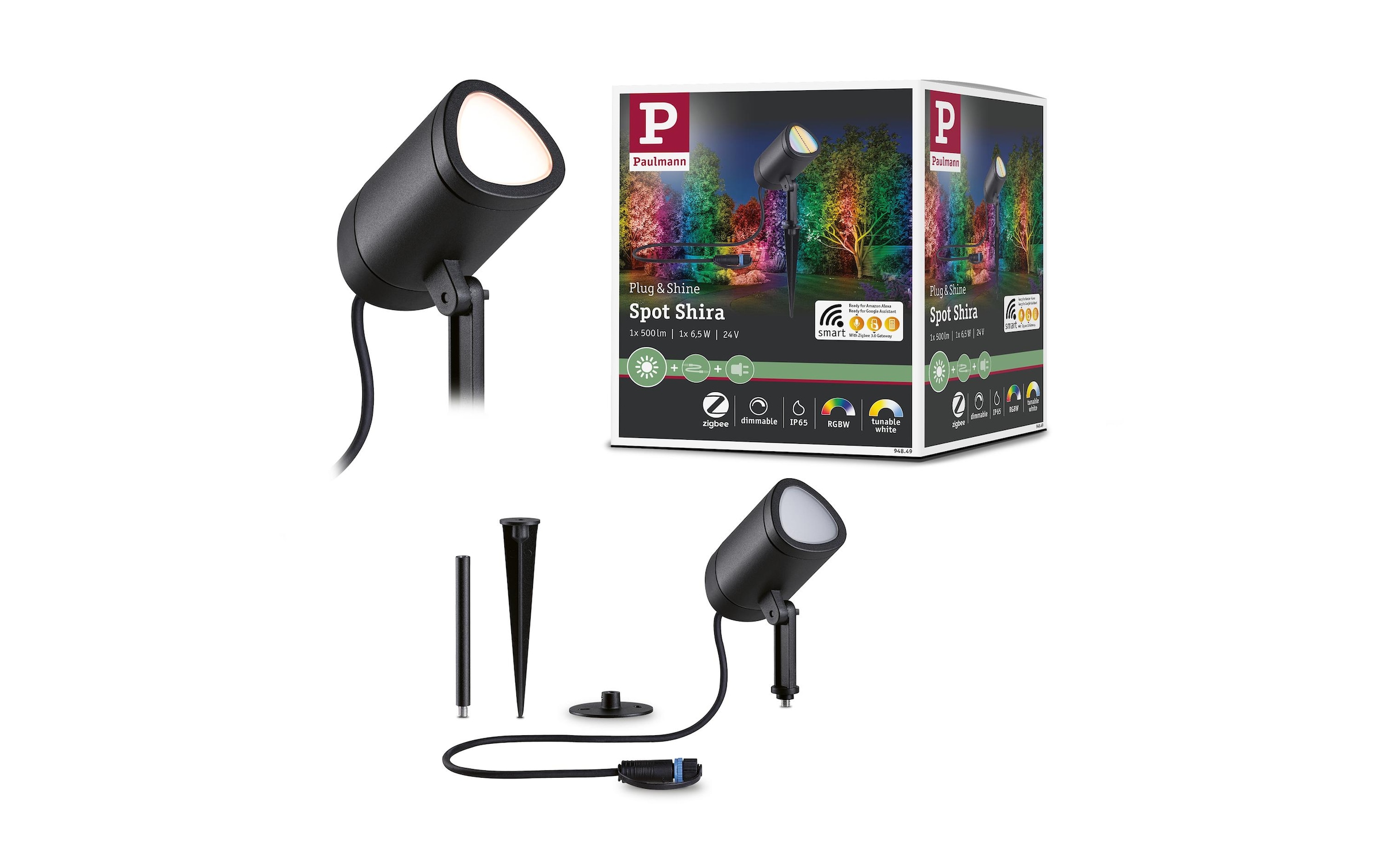 Paulmann LED Gartenleuchte Farbwechsler
