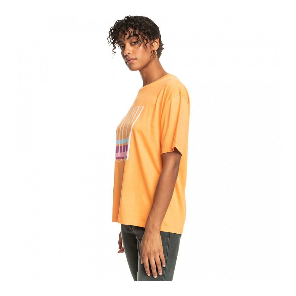 Roxy SAND UNDER THE - Tee-shirt Femme tangerine