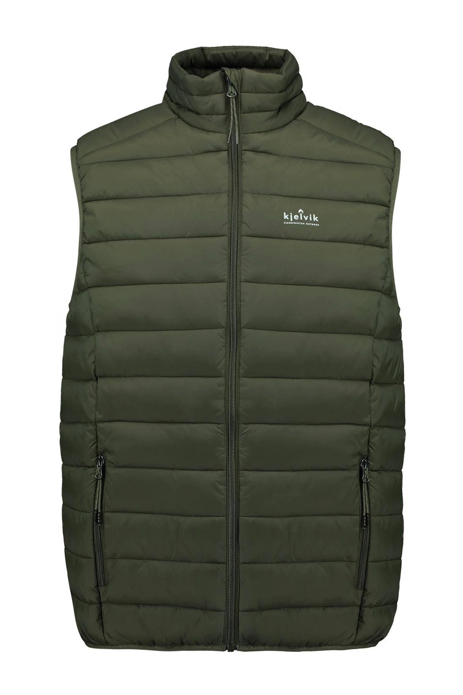 Kjelvik outdoor bodywarmer Haldor olijfgroen