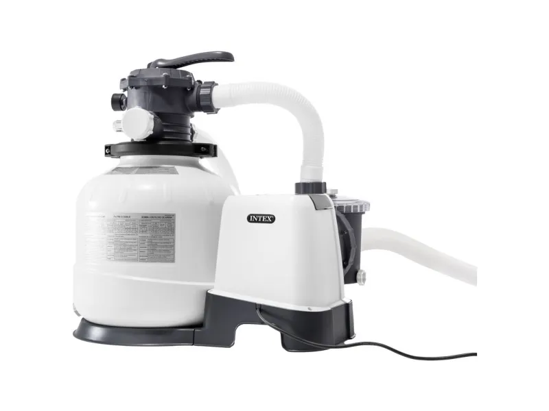 Intex 26648, Sandfilterpumpe, Sort, Hvid, Plast, Pool over jorden, Kina, 6-vejs ventil