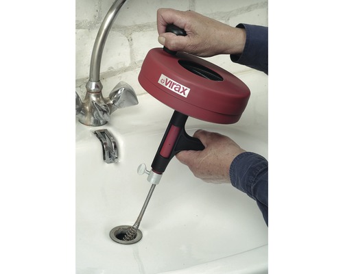 Virax afvoerontstopper met trommel Ø 6,4 mm, lengte 7,5 m